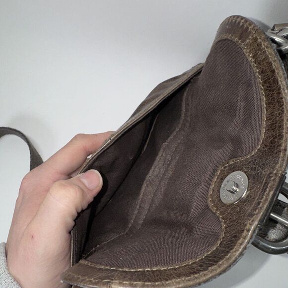 FOSSIL Brown Leather LIZETTE Crossbody Shoulder Small Vintage Distressed Nice - Picture 6 of 11